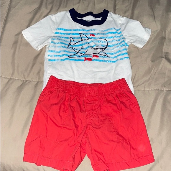 Boys Outfit with shark and fish - - Picture 1 of 5